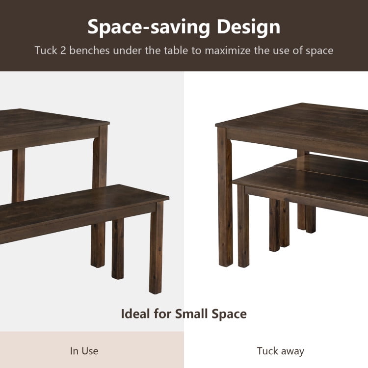Finihen Dining Set, Dining Table Set, 3 Pieces Modern Studio Collection Table, for Home, Restaurant, Coffee Finihen Dining Set, Dining Table Set, 3 Pieces Modern Studio Collection Table, for Home, Restaurant, Coffee