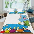 thumbnail image 2 of The Very Hungry Caterpella Themed Bed Sheet Set Three Piece Set 53x79 Inches Comfortable And Skin Friendly Unique Design Creating A Star Studded Night, 2 of 6