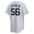 thumbnail image 3 of Men's Nike Mark Leiter Jr. White New York Yankees Home Replica Jersey, 3 of 3