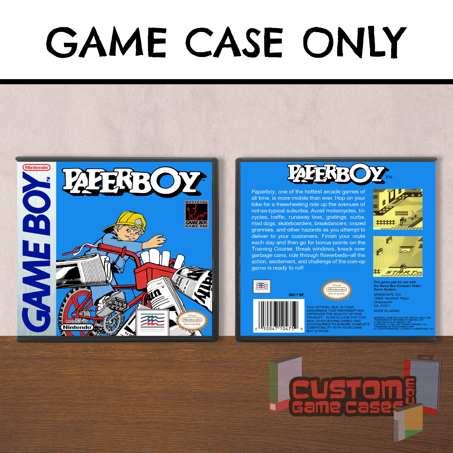 Paperboy (GB) Game Boy Game Case with Cover
