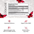 thumbnail image 2 of Suplemento Codeage Liposomal NAD+ con resveratrol y vitamina B, 2 of 9