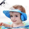 thumbnail image 2 of Baby Children Adjustable Shampoo Cap Ear Guard Bath Cap, 2 of 9