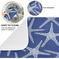 thumbnail image 5 of Summer Starfishes Pattern Absorbent Dish Drying Mat Microfiber Kitchen Countertop Table Protector Multi-Purpose Counter Rack Sink Drainer Pad (16" x 18",Blue), 5 of 6