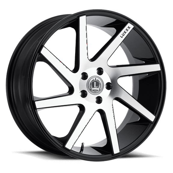LUXXX Alloys Alloy Rims LUX8 20X8.5 5X112  38 73.1 Gloss Black Machined Face