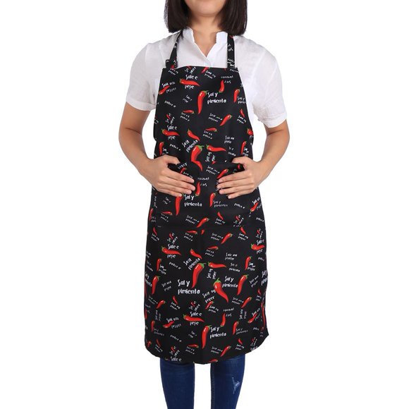 Garosa 5 Patterns Womens Mens Practical Kitchen Restaurant Chef Cooking Aprons Dress With Pockets, Kitchen Aprons, Apron
