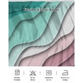 thumbnail image 5 of Green Ombre Wrap Around Bed Skirts for California King Bed 16" Drop,Bed Skirt with Adjustable Elastic Belt Dust Ruffle Bed Valance for Bedroom Modern Geometric Abstract Dark Red Cream Bed Frame Cover, 5 of 7