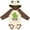 Natural & Brown w Ears, variant on Inktastic My Papaw Loves Me Grandson Frog Boys Long Sleeve Baby Bodysuit