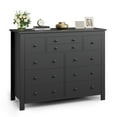 thumbnail image 2 of EDTara Commode en Bois à 10 Tiroirs, Commode Moderne à Texture Naturelle pour Salon, Entrée Ou Bureau, 2 of 8