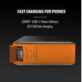 thumbnail image 4 of ToughTested MOAB 65 40,000mAh Rugged Power Bank with 65W & 20W Dual USB-C PD, USB-A QC3.0, IP64 Weatherproof, Pass-Through Charging & 5-Year Warranty for Laptops, Smartphones, Travel & Outdoor Use, 4 of 9