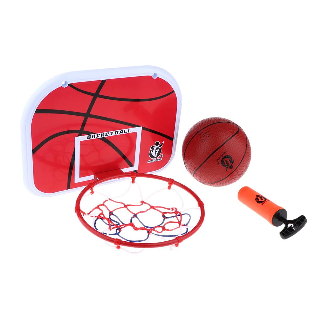 Basketball Ring Hoop Indoor Ball Set Net Children Toy Pump Kids Backboard Sports 
