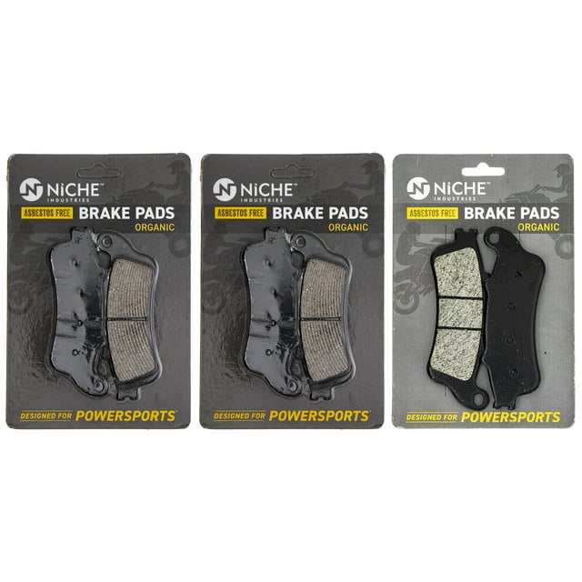 Niche Complete Organic Brake Pad Set for Honda Goldwing 1800 Motorcycle MK1002455