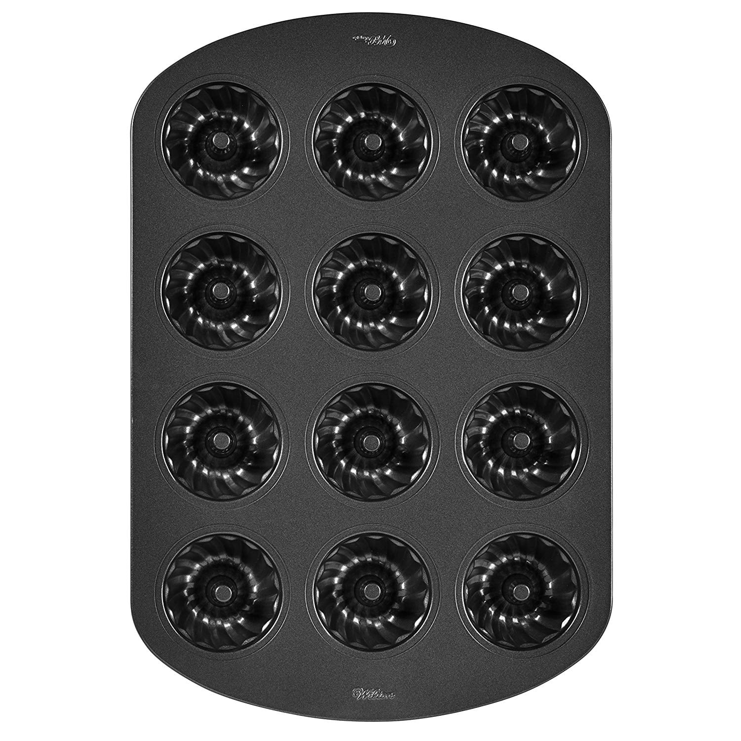 Mini Bundt Fluted Tube Cake Pan, 12Cavity, Multicavity