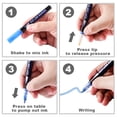 thumbnail image 4 of Metallic Glitter Marker Pen Set, 12/24/36 Color Dual-Tip Sparkle Pens for Kids Art Crafts, Doodle Drawing Supplies, Perfect for Christmas Gifts, DIY Projects & Creative Coloring Activities(12Colors), 4 of 7