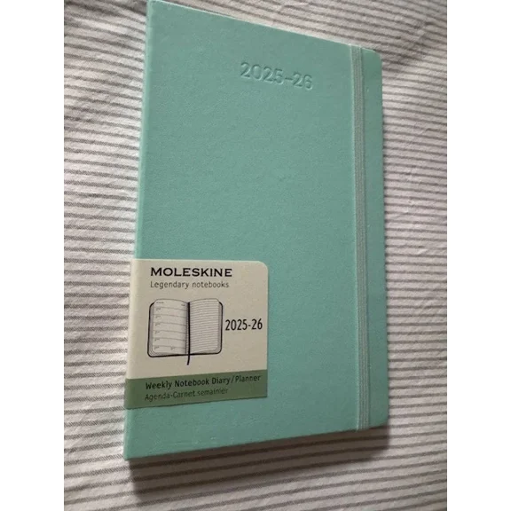 Moleskine Weekly Notebook Diary Planner 2025-26 18 Months Aquamarine Hard Sealed