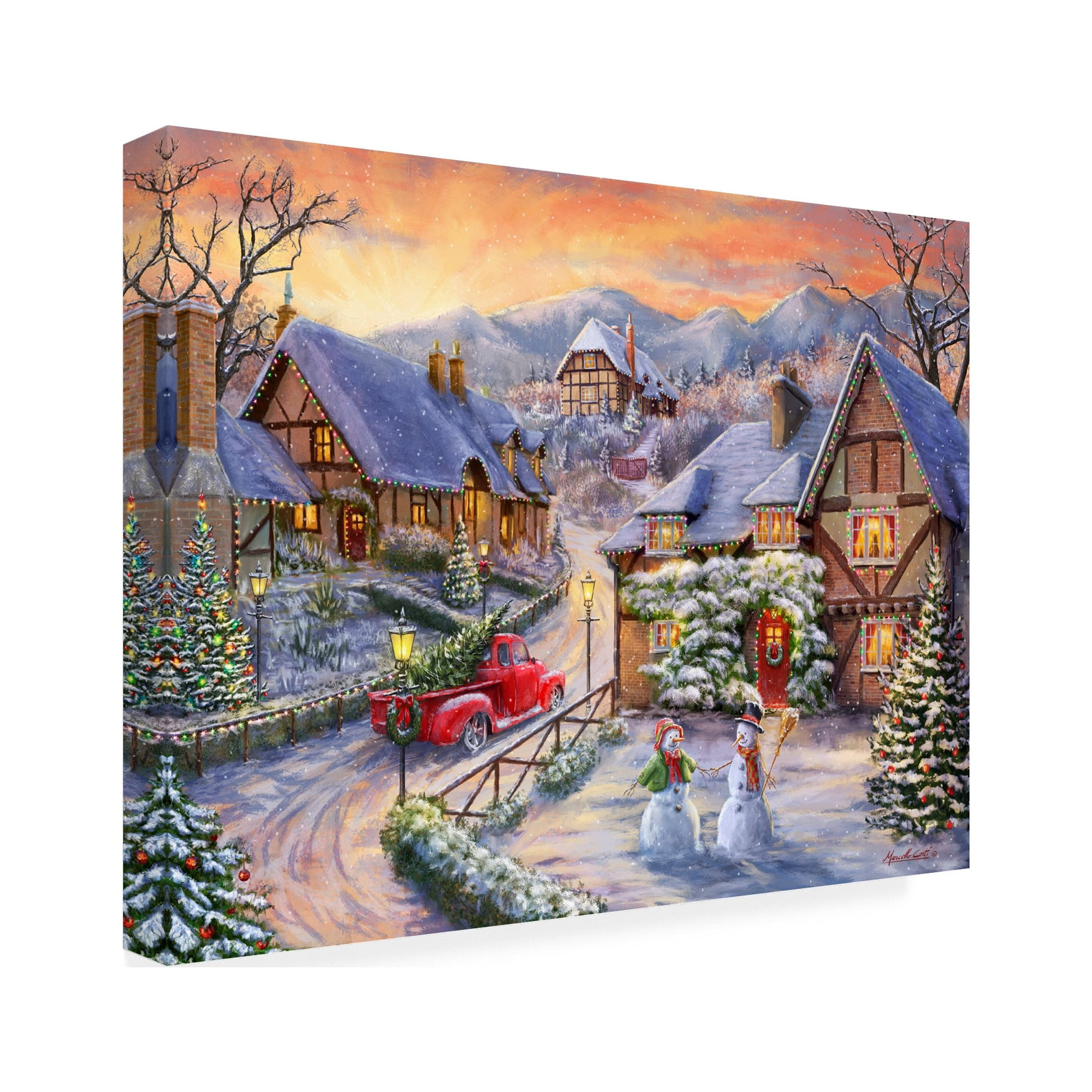 ALI Corti 'Bringing Home The Tree' Canvas Art