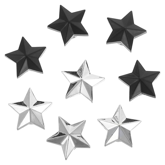 BESTOYARD 8Pcs Stainless Steel Star Shape Tire Valve Stem Caps Car Auto Accessories Replacement