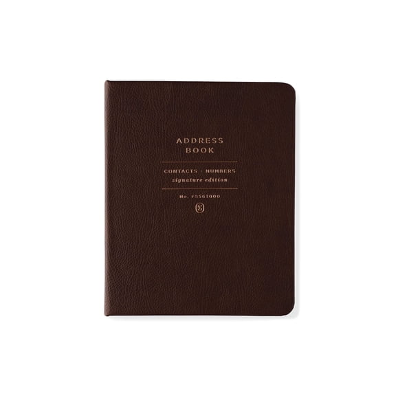 Fringe Studio Hardcover Faux Leather Address Book