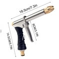 thumbnail image 2 of sruoe Water Hose Nozzle, Washing Water Gun, Pressure Washer Wands, Trigger Thumb Control Garden Hose Nozzle Sprayer, , Aluminum Alloy Water Nozzle, Water Nozzle for Car Wash Cleaning, 2 of 7