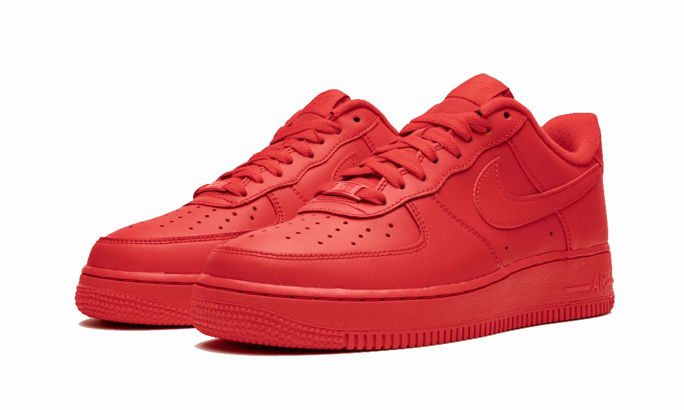 NIKE MENS Air Force 1 '07 LV8 "Triple Red" CW6999 600 from Stadium Goods