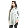 thumbnail image 1 of Camisa con boton de perla Roman Fashion /Juvenil, 5103 (Pistache) verde claro CH, 1 of 5