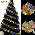 thumbnail image 2 of Luces de cinta navideñas FloreceBien, luces de cadena que funcionan con pilas para árbol de Navidad, fiesta de cumpleaños, decoración navideña, 2 of 5