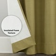 thumbnail image 6 of Sun Zero Duran Thermal Insulated 100% Blackout Grommet Curtain Panel, 50"X63", Gold, 6 of 9