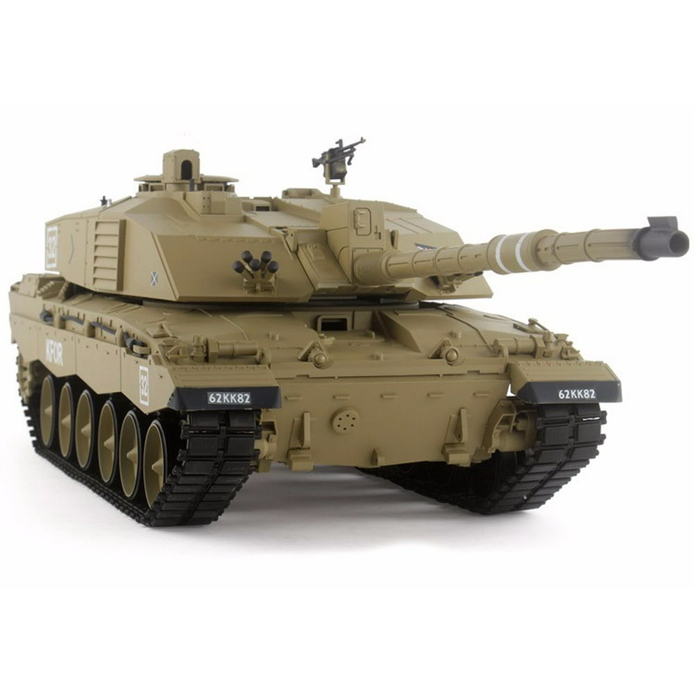 2.4Ghz Radio Remote Control 1/16 British Challenger 2 RC Airsoft Battle Tank w/Sound & Smoke R/C