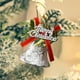 thumbnail image 4 of Juego de adornos para árbol de Navidad de 4 - Campanillas colgantes doradas, rojas y plateadas para decoración navideña • Colgantes de plástico • 5x4x4cm, 4 of 7