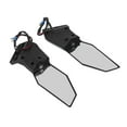 thumbnail image 3 of Motorcycle Side Mirrors, Clear Broad Vision Swivel Wing Fin Aerodynamic Carbon Fiber Style  For ZX10R ZX6R ZX636 2019-2022, 3 of 8