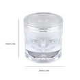thumbnail image 5 of Nails Art Powder White Chrome Nail Powder Mirrored Effect Manicures Decorations, 5 of 16