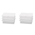 thumbnail image 1 of Clear Fridge Storage Containers with Lids Stackable Set,8 Refrigerator Organizer Bins,Use in Snacks, 1 of 5