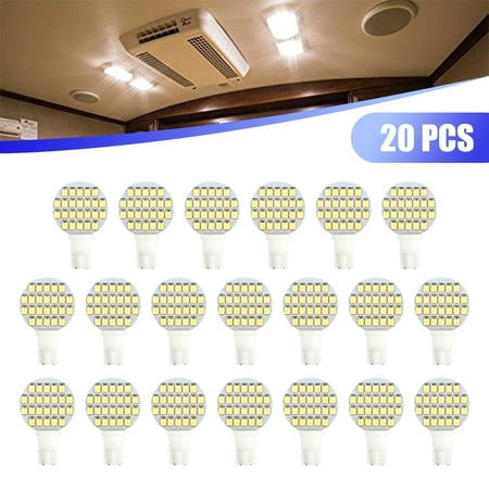 20PCS T10 921 Super Bright 4.8W 6000k White RV Interior 24SMD LED Light Bulbs (Best Automotive Led Bulbs)