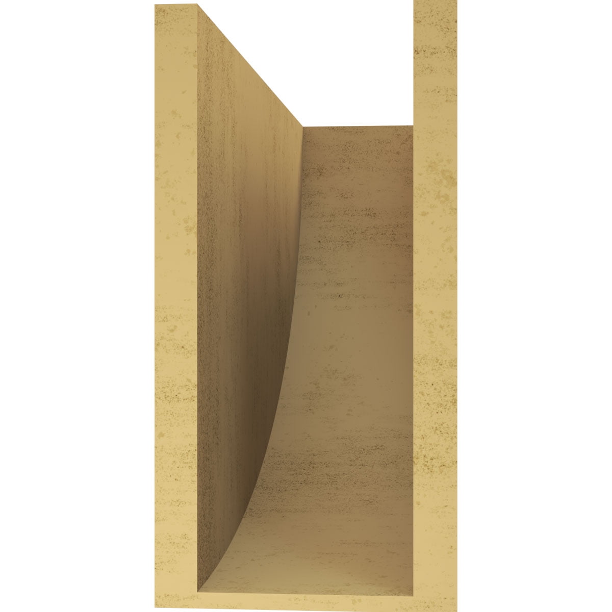 7"W x 21"D x 14"H Classic Durham Rough Cedar Woodgrain TimberThane Corbel, Primed Tan