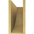 thumbnail image 4 of 7"W x 21"D x 14"H Classic Durham Rough Cedar Woodgrain TimberThane Corbel, Primed Tan, 4 of 6