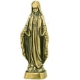 thumbnail image 1 of 1Set Miniature Brass Maria Statue Golden Virgin Mary Ornament For Home Decor, 1 of 8