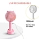 thumbnail image 4 of Methold Mini ventilador eléctrico portátil de verano, 3 marchas, ventiladores silenciosos ajustables con asa, regalos de refrigeración por Electrónica, 4 of 6