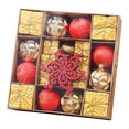 thumbnail image 2 of Juego de adornos para árbol de Navidad, novedoso, reutilizable, colgantes para apartamento, hotel, Oro, 2 of 9