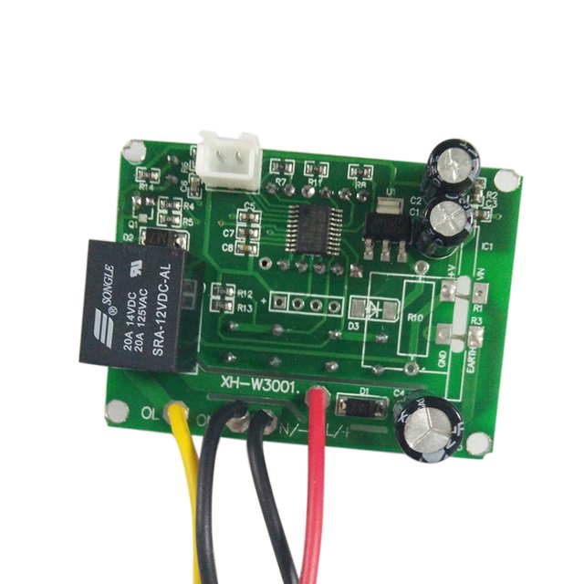 Xh-W3001 Digital Led Pre-Cableado Interruptor De Control Del Termostato Del Controlador De Eccomum 12V