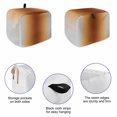 thumbnail image 5 of Dark Brown Grey Ombre Toaster Cover 2 Slice, Modern Abstract Art Gradient Dustproof Bakeware Oven Protector with Top Hook, Waterproof Small Kitchen Appliance Toasters Dust Cover, 12"x7.5"x8", 5 of 9