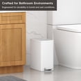 thumbnail image 4 of Papelera EKO Slim 6L de Acero Inoxidable con Pedal Blanca, 4 of 8