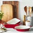 thumbnail image 3 of Staub Ceramic 9" Pie Dish - Cherry, 3 of 6