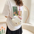 thumbnail image 3 of Kawaii Sanrio Hello Kitty Mini Shoulder Bag Cartoon Messenger Plush Backpack Earphone Storage Bag for Girl Kids Cute Rucksack, 3 of 6