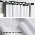 thumbnail image 6 of Half Price Drapes Signature Natural Grey Velvet Blackout Curtains For Bedrooms (1 Panel), 50WX 84L, 6 of 11