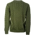 thumbnail image 4 of Aran Irish Cardigan Sweater for Women Made in Ireland Supersoft Merino Wool Lumber Jacket, 4 of 5