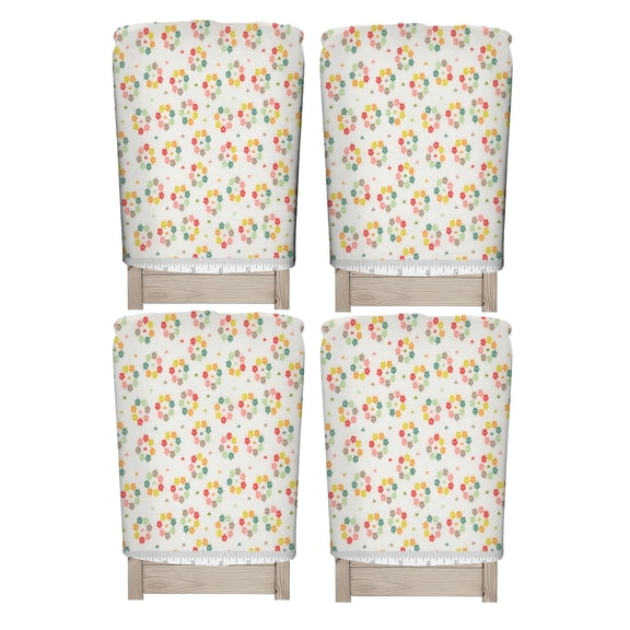 SIGNBLOC 1 Pack Dining Chair Back Covers, Stretch Chair Back Protectors for Home Kitchen Restaurant Decor