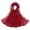 Wine, variant on Embroidered Chiffon Hijab with Lace Trim, Elegant Sheer Head Wrap Scarf for Evening Dress, Special Occasions, and Modest Fashion, Lightweight and Decorative-Blackish Green