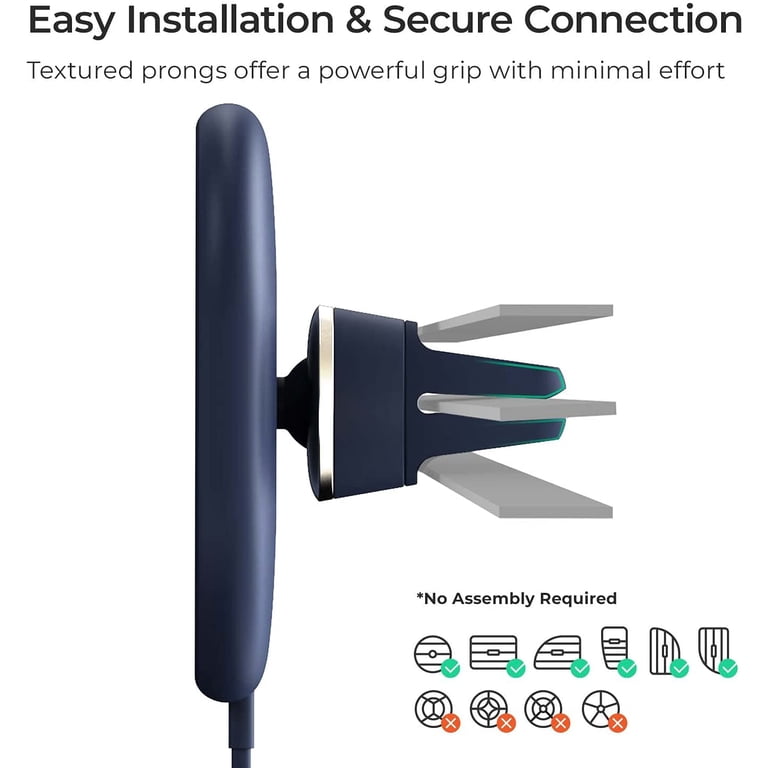 Wireless Charging Magnetic Air Vent Car Mount photo 7