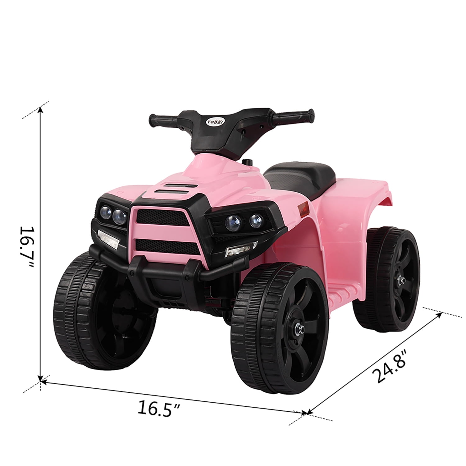 Kadyn 6V Electric Kids Toy, Kids Electric Quad Ride On Car Toy for Girls Boy, Pink Electric Vehicle