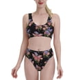 thumbnail image 2 of Picia Bouquet Women's High Waisted Bikini Scoop Neck Swimsuit Two Pieces Bathing Suit-Medium, 2 of 8