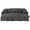 1:Gray, variant on Harper & Bright Designs Upholstery Sleeper Sectional Sofa Pull Out Bed with Storage Chaise, Gray